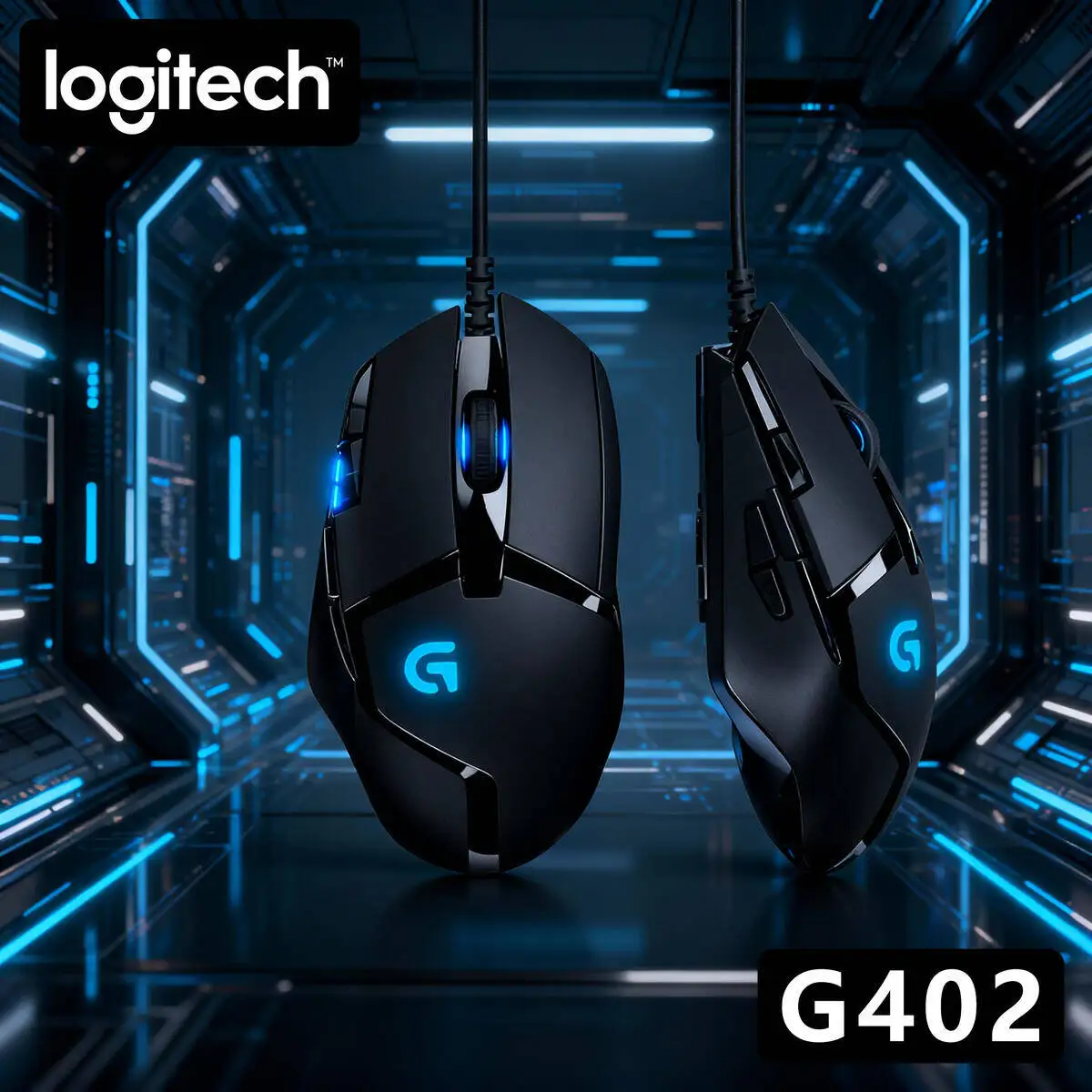 

Logitech G402 Hyperion Fury Wired Mouse, 4000 DPI, 8 Programmable Buttons, Fusion Engine, 1ms Report Rate, 500 IPS, Mac/PC