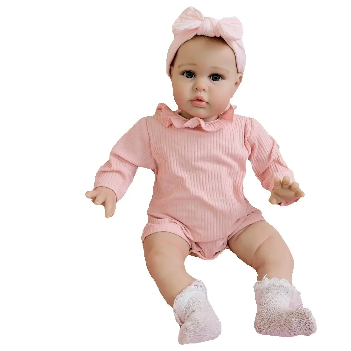 24 inch levensechte herboren pop Aurora Soft Touch met handgeschilderde realistische aderen Een ideaal knuffelig verjaardagscadeau voor kinderen