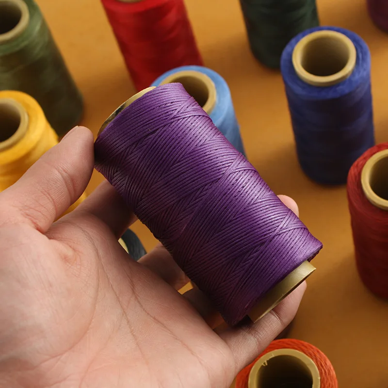 Colorful Leather Sewing Waxed Thread-Practical Long Stitching Thread for Leather Craft DIY Bookbinding Shoe Repairing Leather