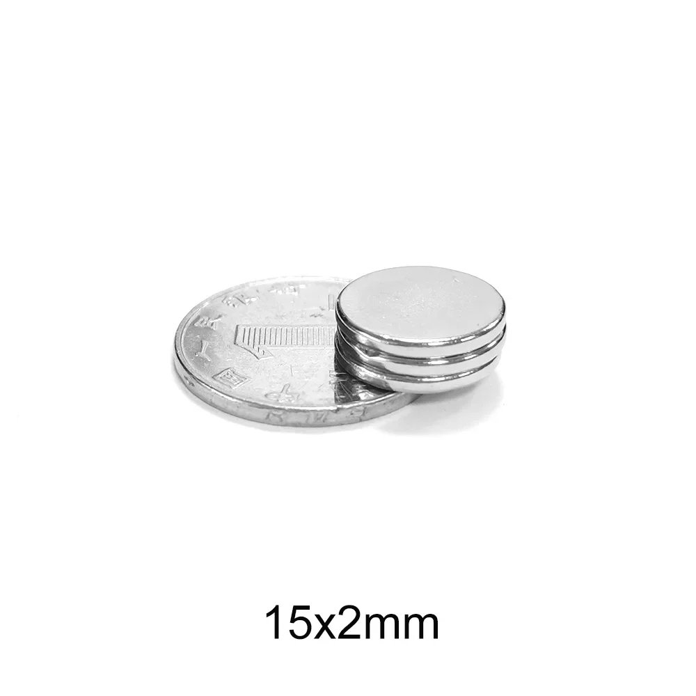 

15x2 Strong Search Magnet Disc 15mmx2mm Small Round Magnet 15x2mm For Home Refrigerators, Offices DIY 15*2