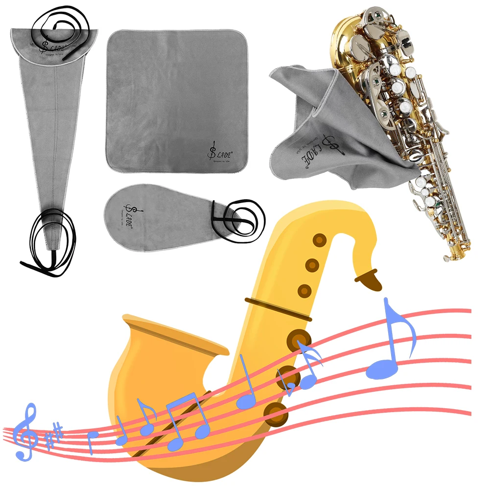 Ściereczka do czyszczenia komory wewnętrznej 3 szt. Ściereczka do czyszczenia Szałwia do czyszczenia saksofonu Narzędzie do czyszczenia saksofonu Zestaw do czyszczenia instrumentów muzycznych