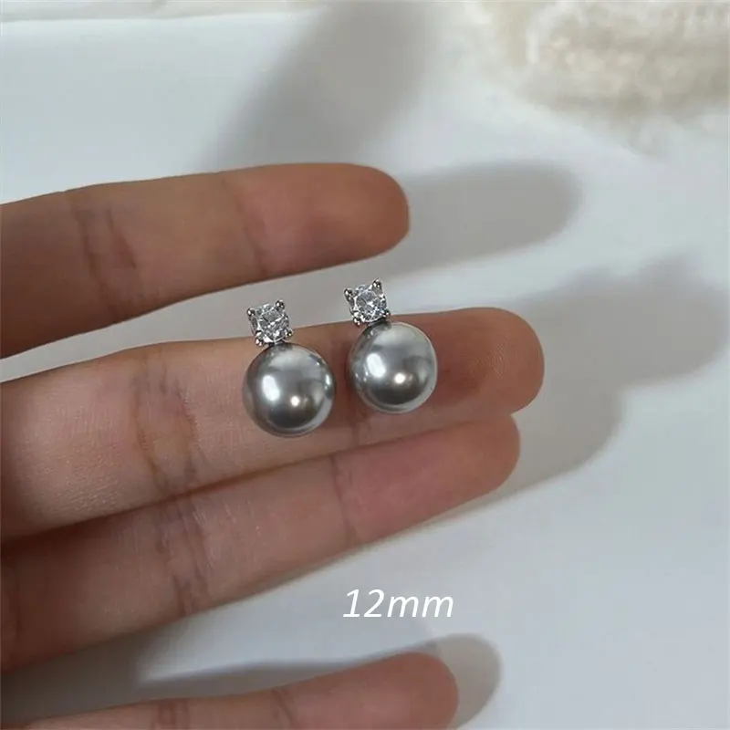 Neue Mode Elegante Shell Perle Ohrringe Für Frauen mit 5A Zirkonia Ohrring Schmuck Weibliche Zubehör Mutter Tag Geschenke – Detail 5