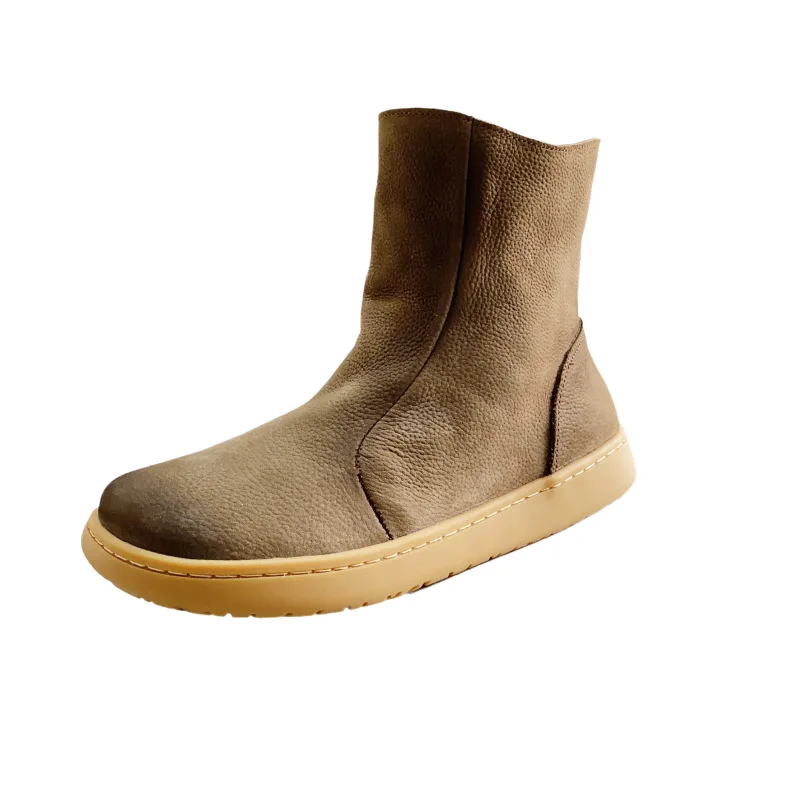 Careaymade-Women's wider toe Sheepskin Wool Integrated Winter Boots Top Layer Cowhide Cotton Shoes Walking Work Travel boots - Image 5