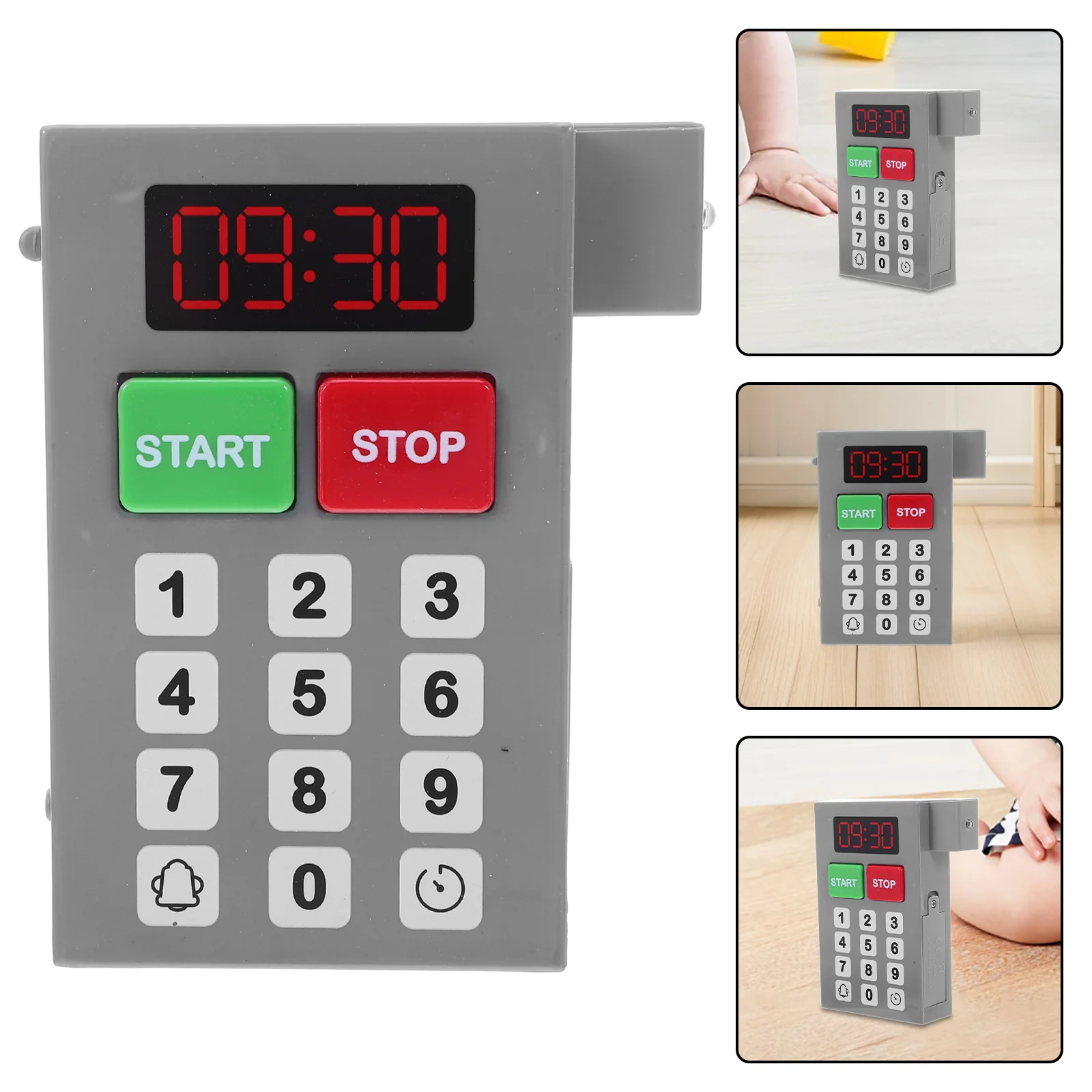 

Pretend Play Microwave Timer Kids DIY Oven Control Timers Realistic Sound Easy Install Home Education Use Oven Control Timers