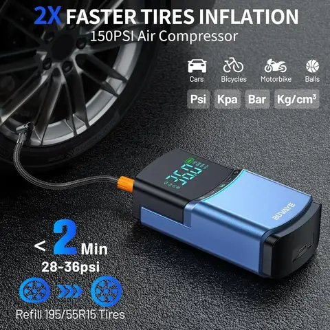 10 best sales portable car pump - №2