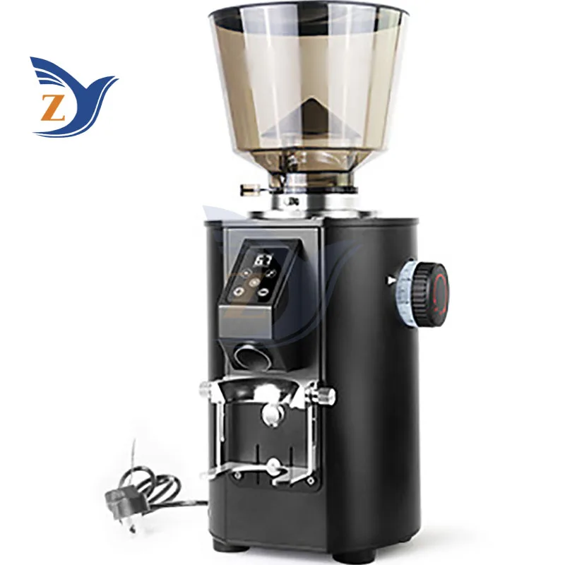 ماكينة القهوة الكهربائية سكين مسطح مطحنة الاسبريسو للاستخدام المنزلي الفول التلقائي المعدات التجارية الكهروميكانيكية الخاصة