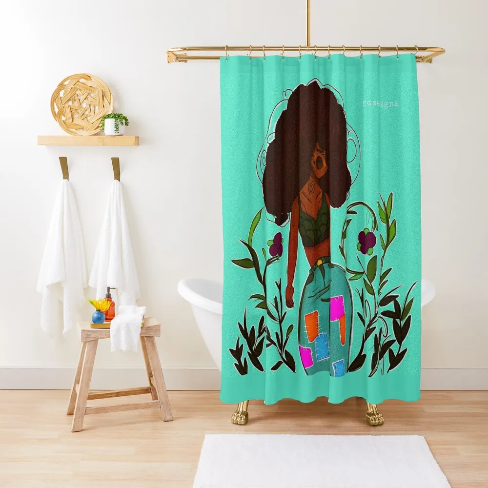 

Floral Afrocentric Shower Curtain Accessories For Shower And Services Bathroom And Shower Products Bathroom Accessorys Curtain