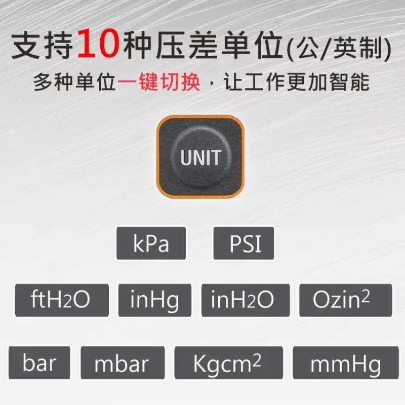 

Tester AZ82681 High Precision Electronic Differential Pressure Gauge Portable Precision Digital Differential Pressure Gauge