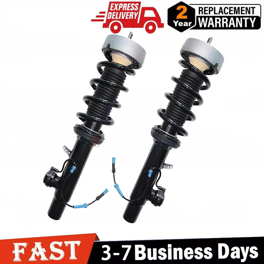 2x Front Shock Absorber Struts Assys EDC For BMW X5 F15 F85 X6 F16 F86 xDrive35i