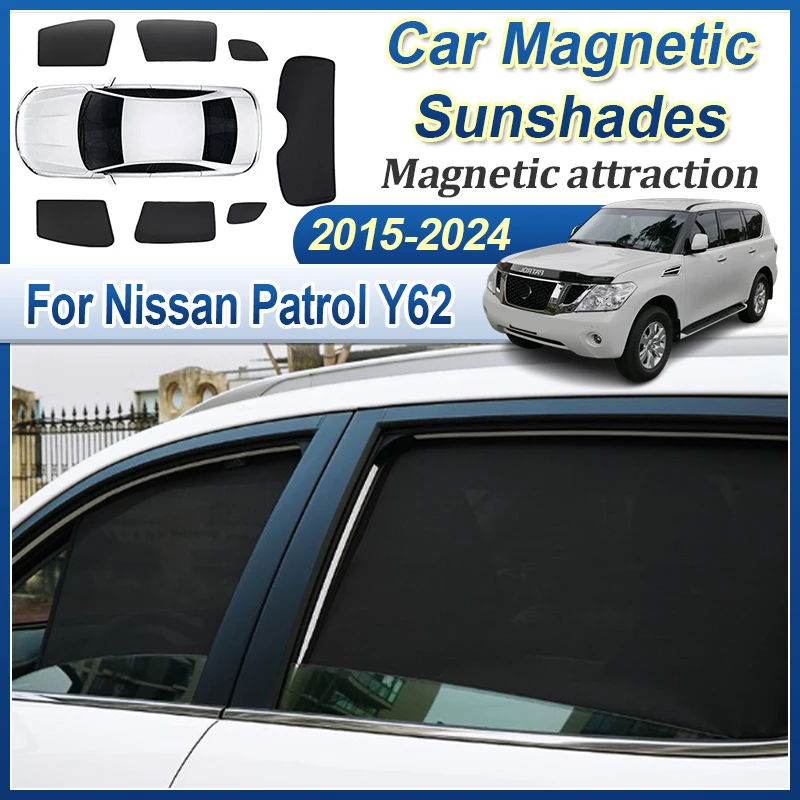 

Для Nissan Patrol Y62 (2015-2024) — Защитные солнцезащитные козырьки для автомобиля, аксессуары для защиты от солнца, накладки на лобовое стекло, автоаксессуары