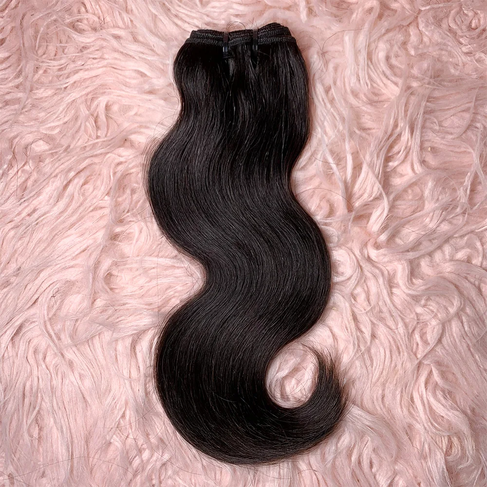 Extensions de cheveux humains Body Wave pour femmes noires, 100% vrais cheveux humains, faisceaux de documents naturels