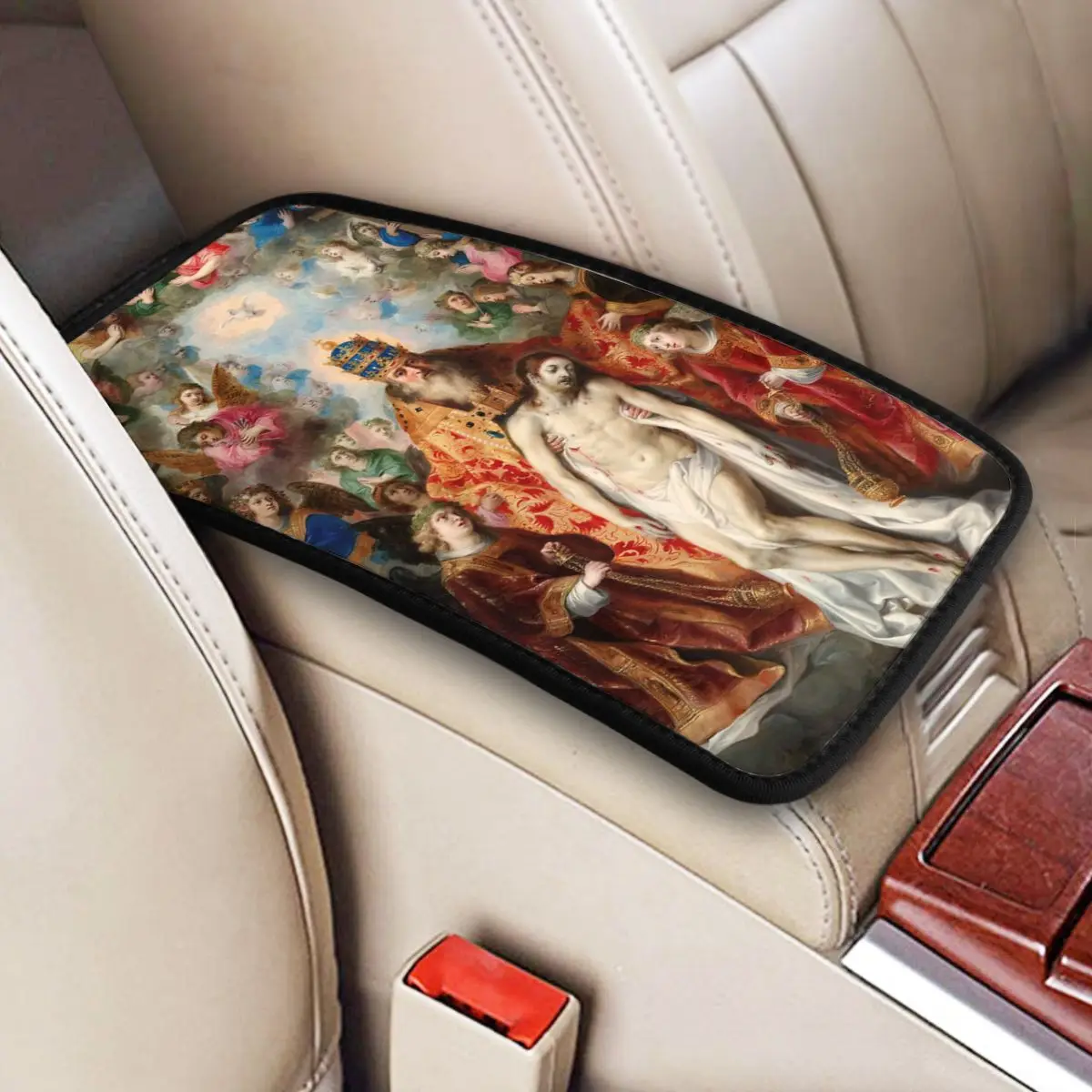 The Trinity, 1620 By Hendrik Van Balen Car Accessories Car Handrail Box Cushion Custom Print Non-slip Car Armrest Cover