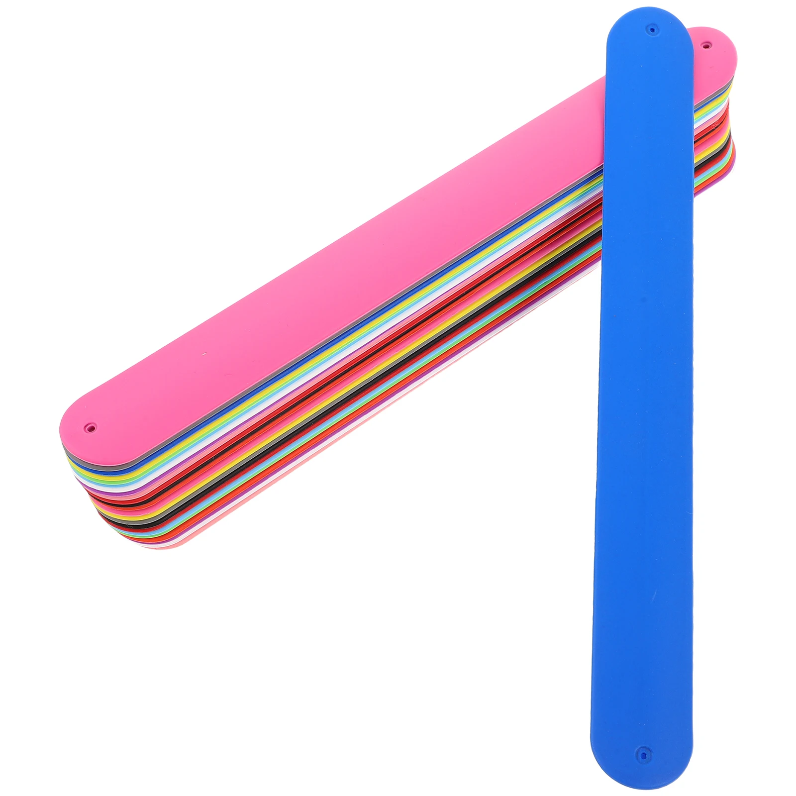 

24Pcs Children's Silicone Slap Bracelets Solid Color Soft Comfortable Snap Bands Party Favor Birthday Classroom Bulk Wristbands