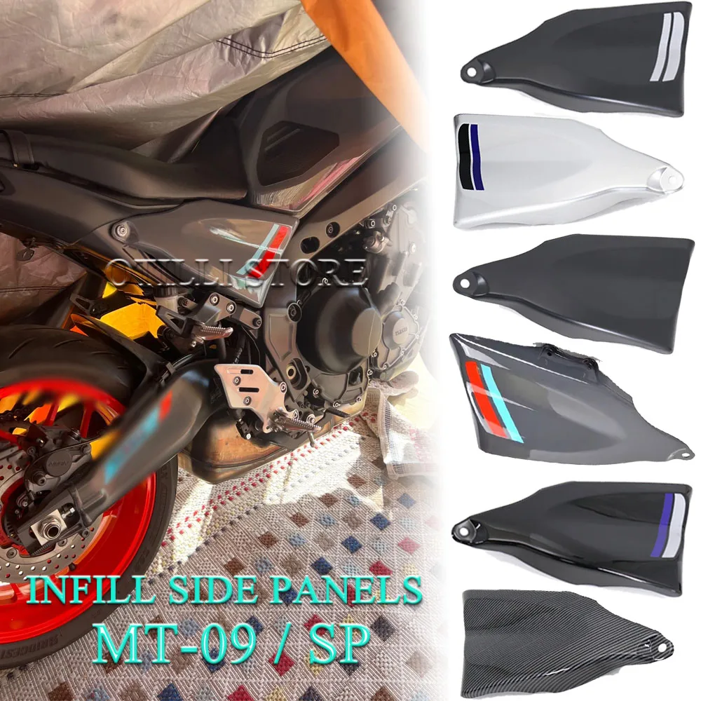 

Motorcycle ABS Frame Protector Cover Infill Side Panels Fairings with Mounting Kit 2021 2022 2023 For Yamaha MT-09 MT09 MT 09 SP