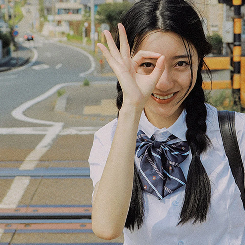 2 قطعة ربطة العنق تأثيري مجموعة الإبداعية اليابانية Jk موحدة شريط نمط زي حفلة الكرتون التعادل تأثيري التبعي #2