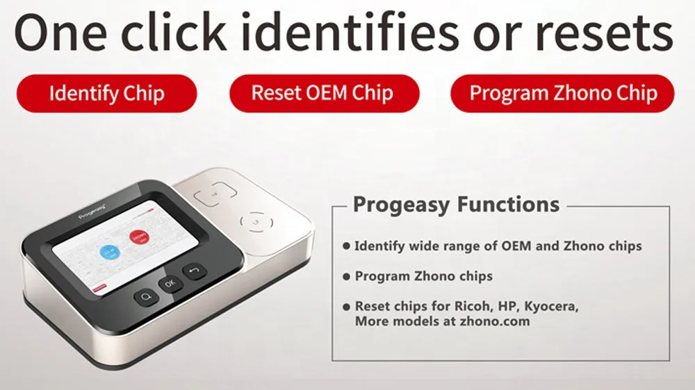 Chip resetter and programmer - Progeasy reset  OEM chip and program Zhono chip