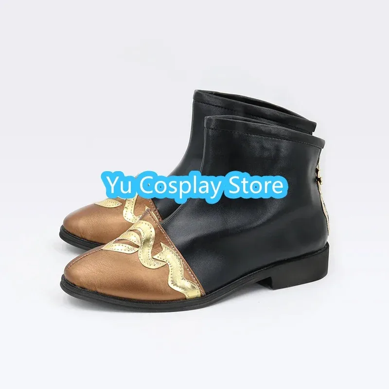AIAI 2025Yu- Game Naraka: Bladepoint Wu Chen PU Leather Shoes Halloween Carnival Boots Cosplay Prop Custom