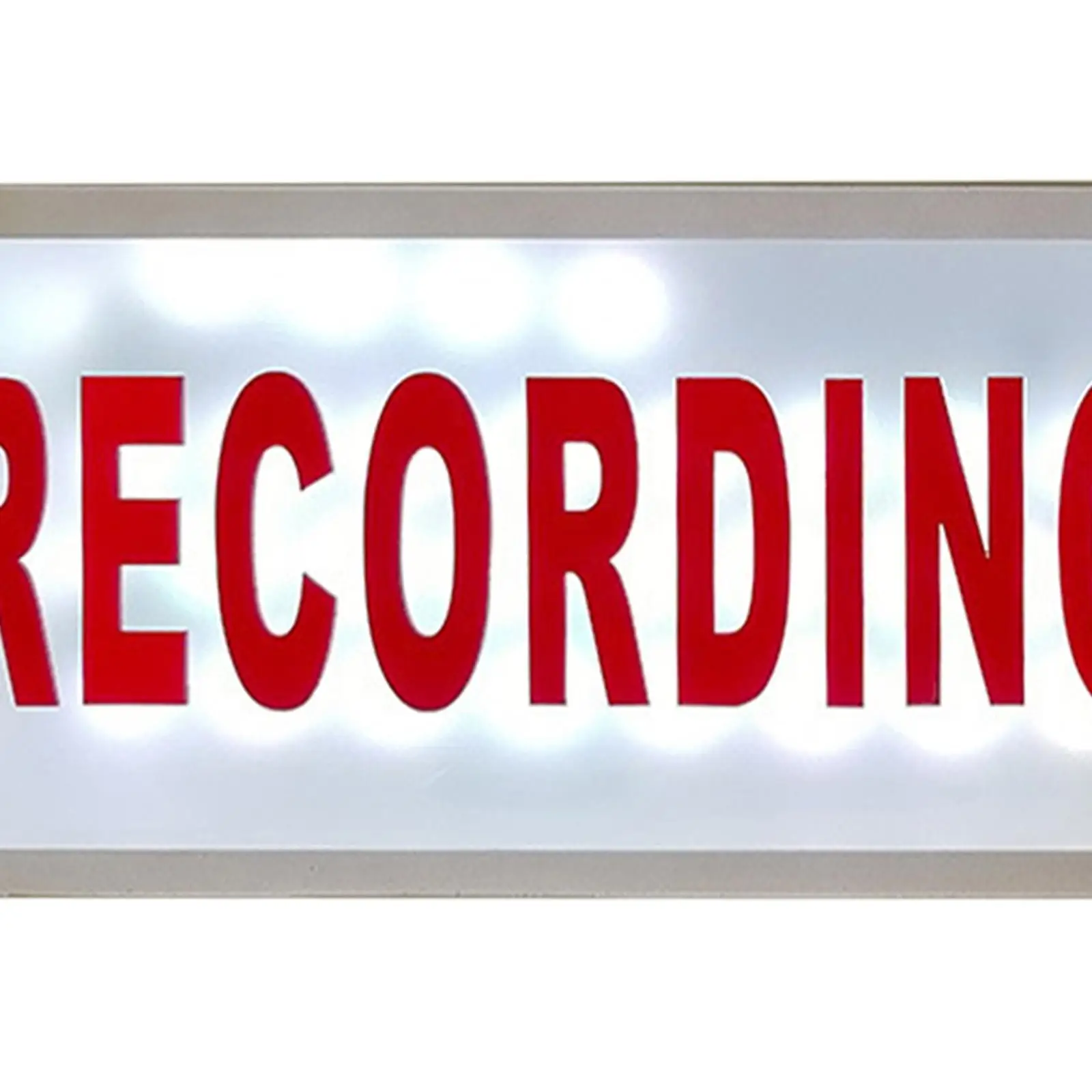 Recording Sign with Remote LED Illuminated Music Banner Illuminated Sign Battery Powered Busylight Sign for Studio Gaming Cinema