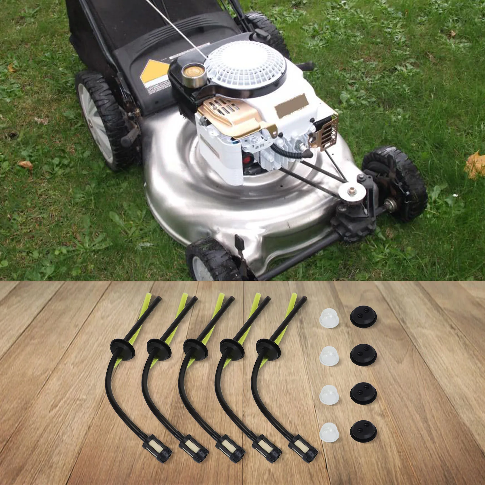 1 قطعة مجموعة مرشح البنزين البنزين خرطوم ختم الوقود خرطوم مجموعة ل آلة تقطيع الفراشي جزازة العشب حديقة أداة السلطة الملحقات