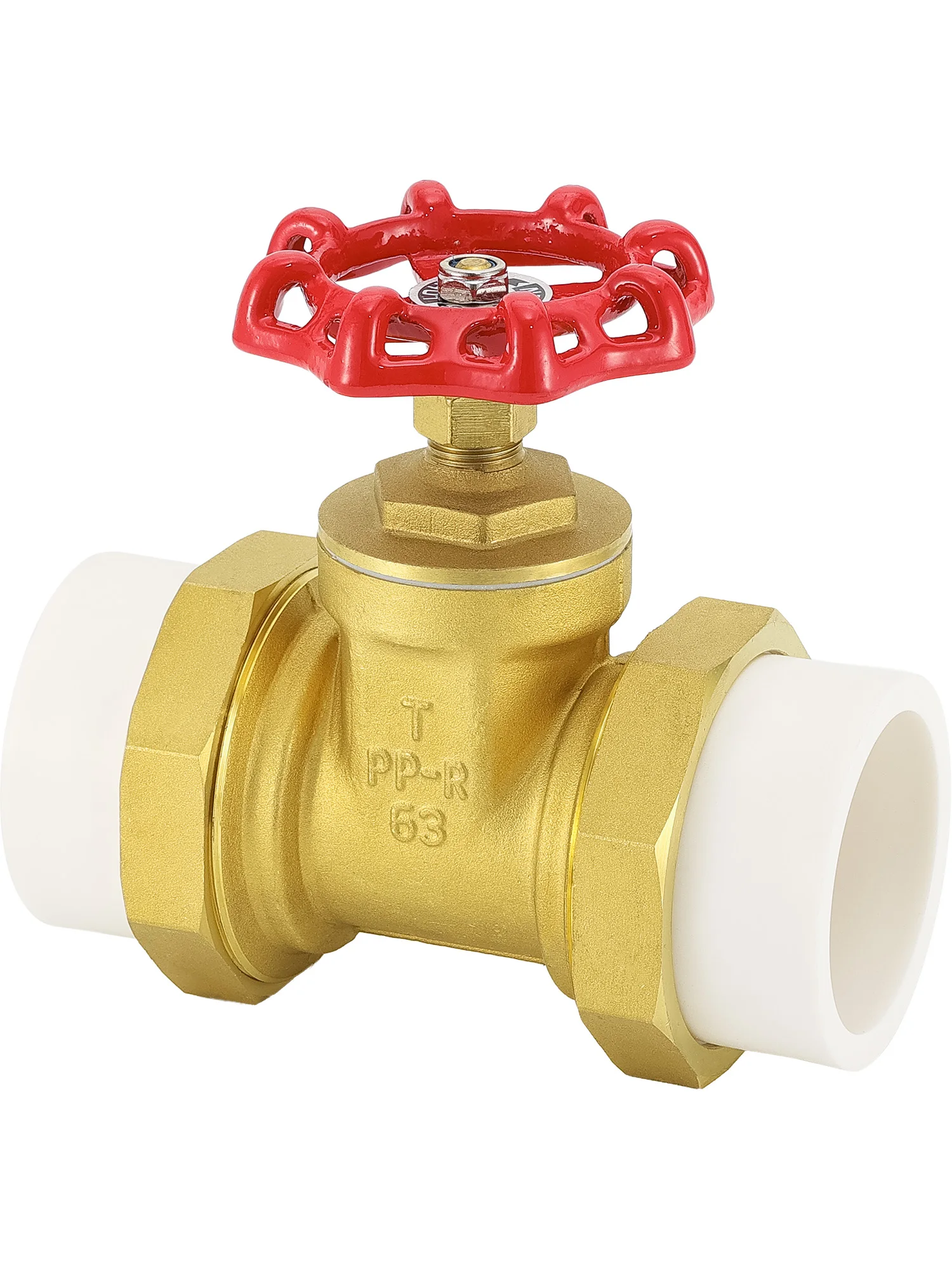 PPR Brass Gate Valve PPR20/25/32/40/50/63 Hot Melt Double Union Tap Water Pipe Switch