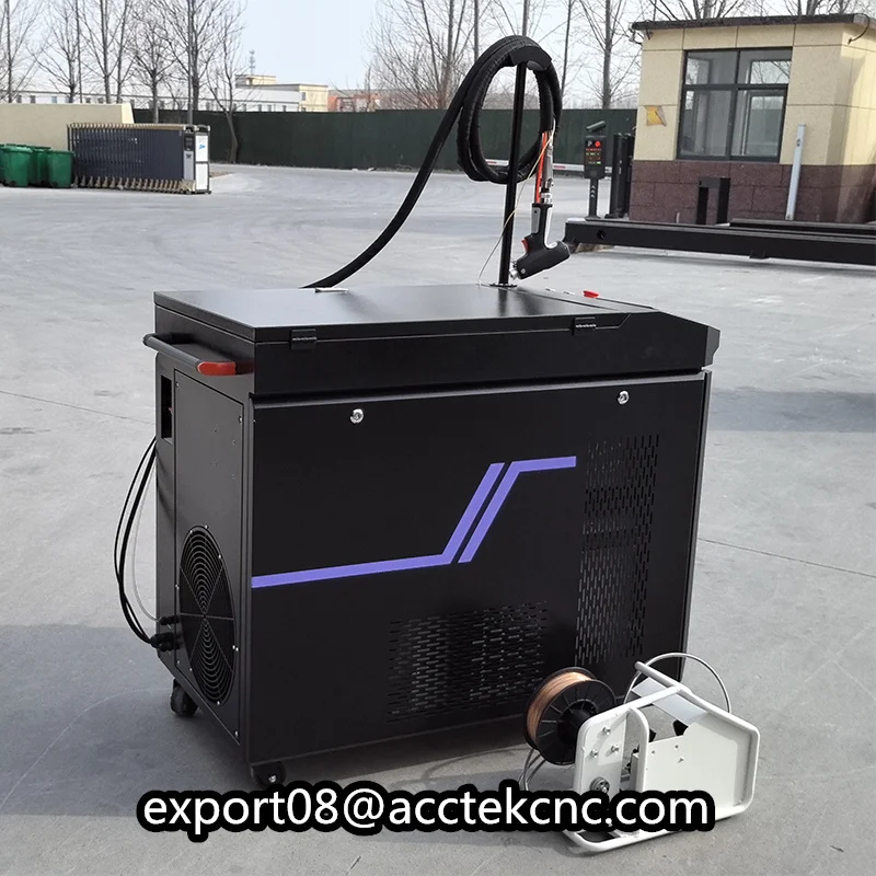 AccTek Popular Stainless Steel 3mm Handheld 1.5KW 2KW Fiber Laser Welding Machine prices Metal Aluminum Laser Welding Machine