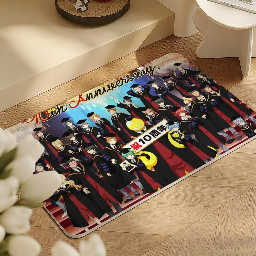 A-Assassination C-Classroom Floor Mat Diatomite Floor Mat Fast Drying Odor Resistant Non Slip Bath Kitchen Mat
