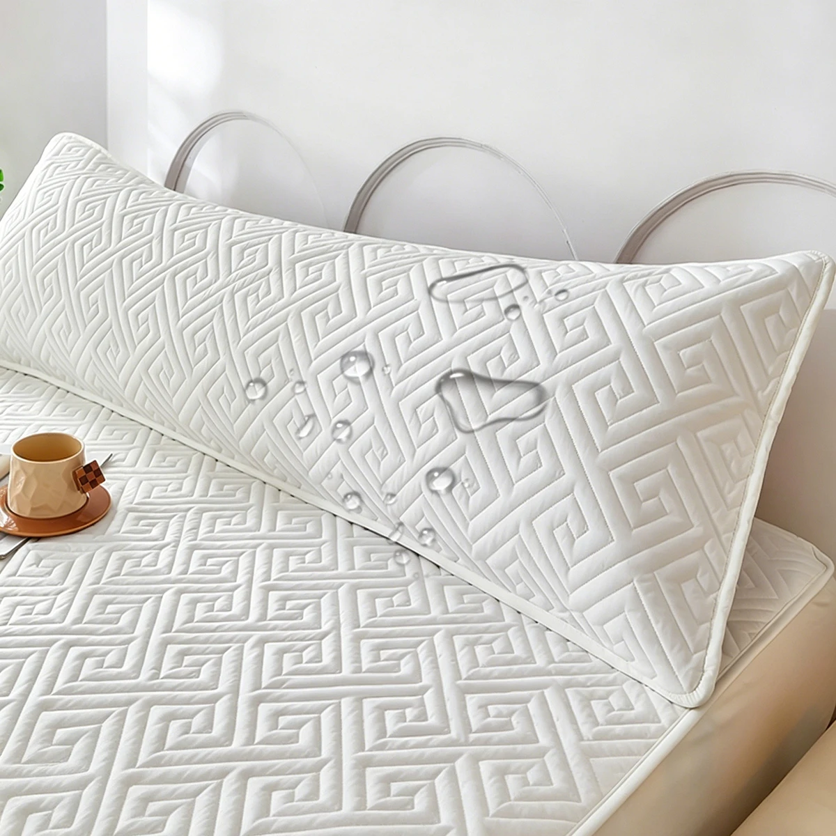 2026 New Waterproof Insulated Long Double Pillowcase 1.2/1.5/1.8m Couple Pillowcase With Colorful Series