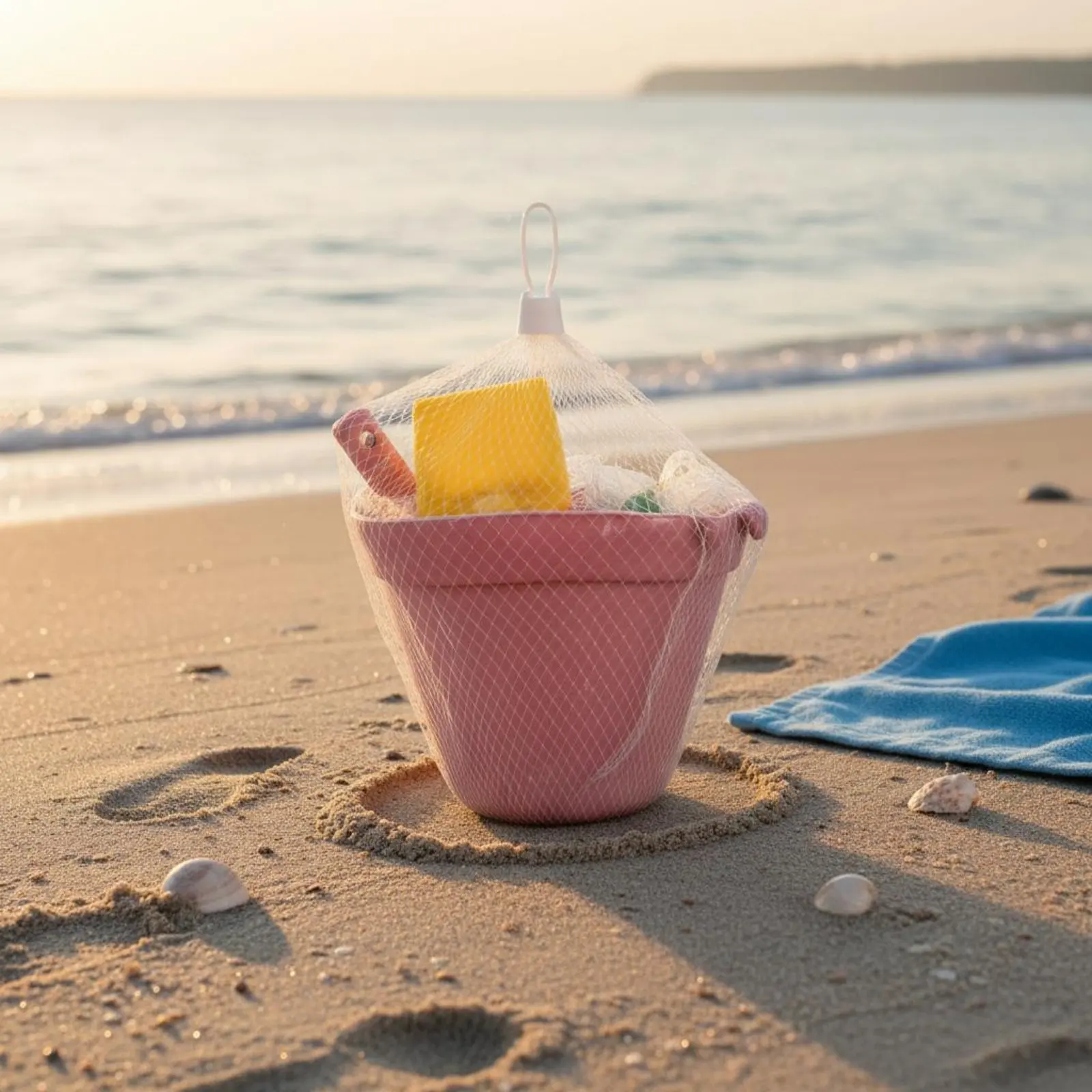 Silicone Beach Toy Set Long-Lasting Kids Sand Play Kit Beach Shovel Pail Set Portable Sand Playset Rounded Edges for Sandbox