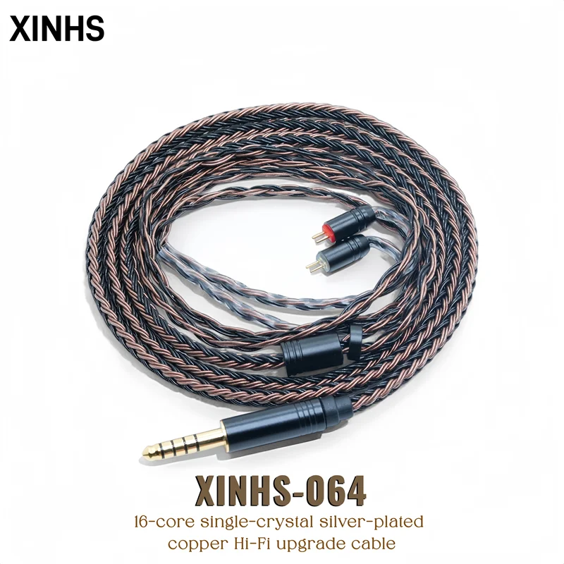 

XINHS 064 16-Core Hi-Fi IEM Upgrade Cable 0.78mm 2-Pin MMCX QDC Compatible with KZ Tangzu and Moondrop IEMs