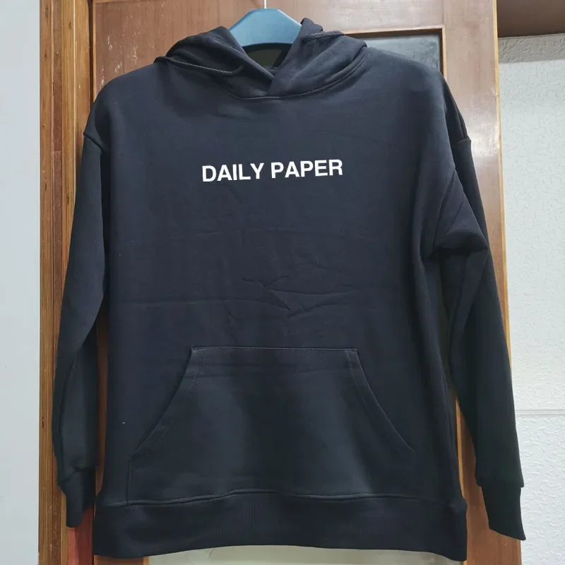 2023 New Chic Daily Paper Hoodies Simple Letter Logo Print Thickened Cotton DAILY PAPER Sweatshirts