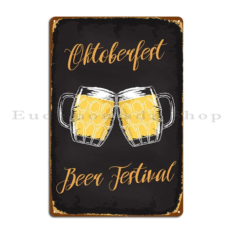 Oktoberfest Beer Festival Metal Sign Mural Plaques Poster Cinema Personalized Tin Sign Poster