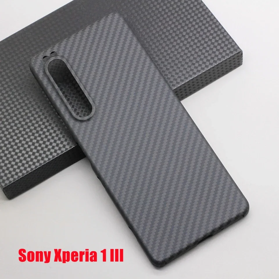 Genuine Real Carbon Fiber Phone Case for Sony Xperia Pro-i Ultra-thin Aramid Fit Sony Xperia Pro i Light-weight Armor Cover