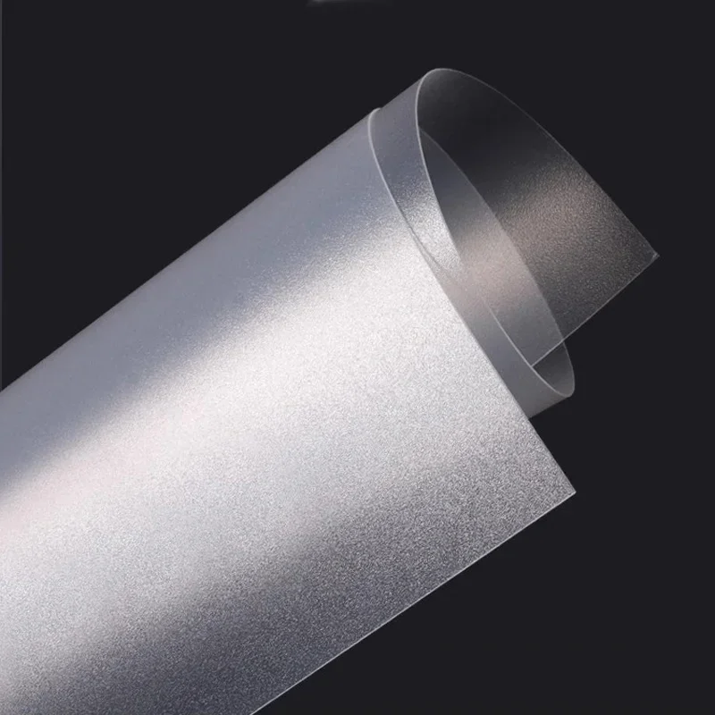 PP Frosted Translucent Plastic Plate Thickness 0.3/0.4/0.5/0.6-2mm PVC Thin Plastic Sheet DIY Material Processing Customization