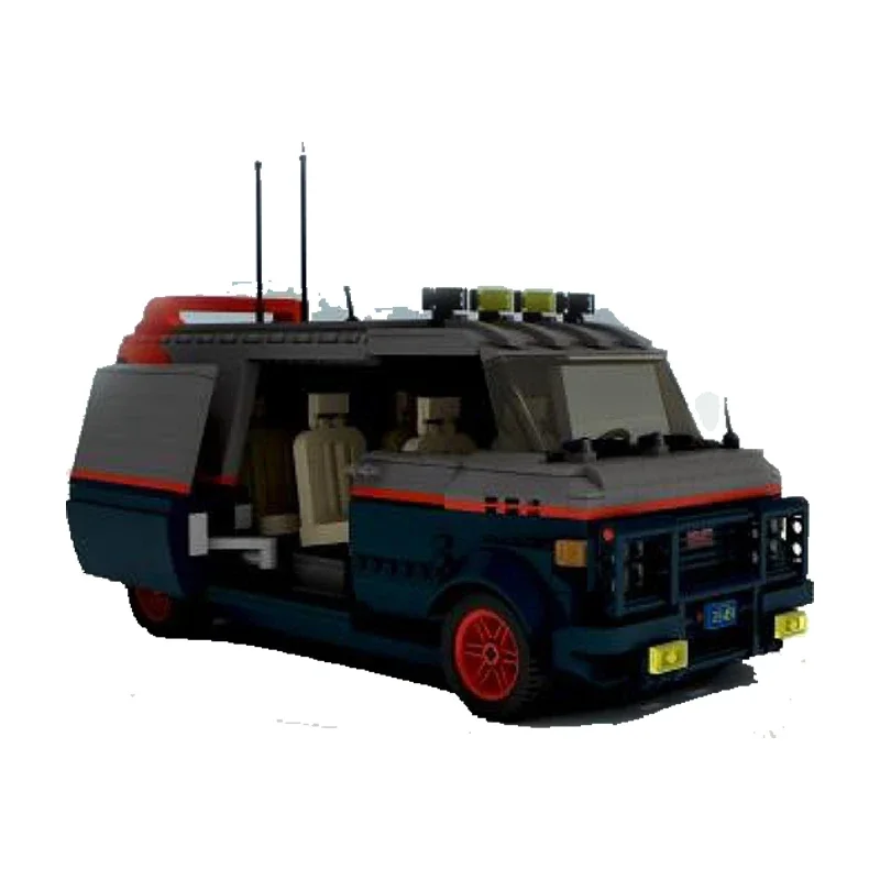 1333 Uds. MOC A-Team GMC Van modelo creativo niños ladrillo juguetes educativos regalos de construcción de cumpleaños bloques