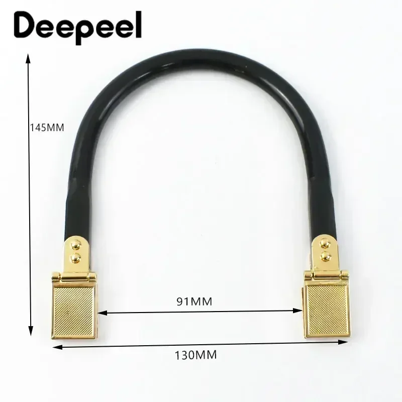 Deepeel-hebilla de Metal en forma de U para mujer, cierre de beso, marco de bloqueo, manija de billetera, accesorios de Hardware de costura DIY,