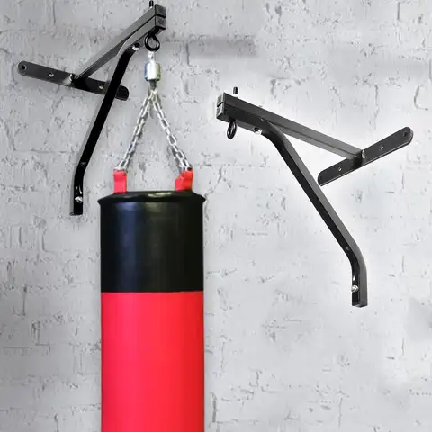 Heavy Punch Bag Hanger Heavy Duty Easy to Install Multifunction Part Wall Bracket for Outdoor Training Muay Thai Indoor Fitness