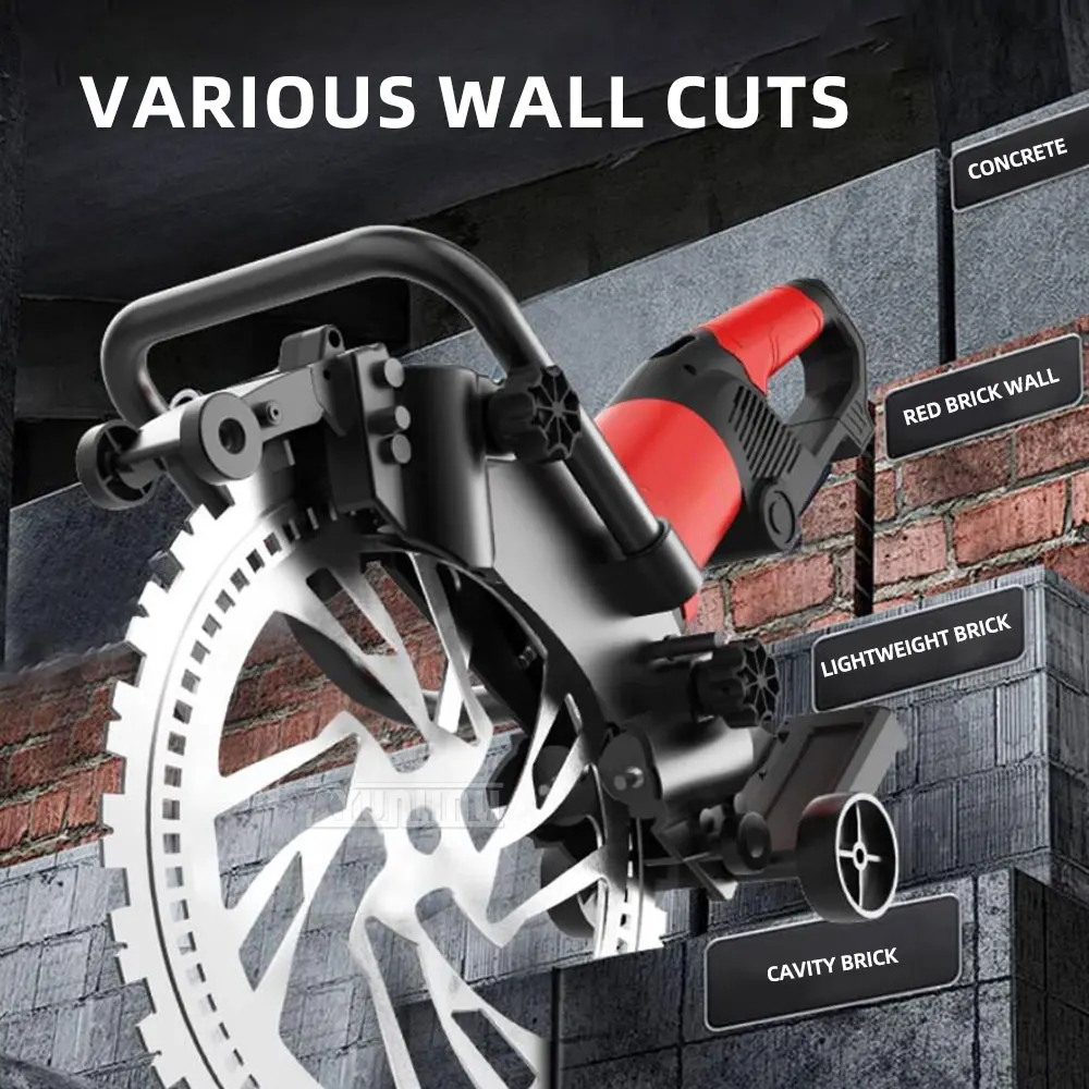  Portable Wall Cutter;Adjustment-Free High-Frequency Brushless Circular Saw; Dust-Free Cutting for Doors, Windows, and Stone
