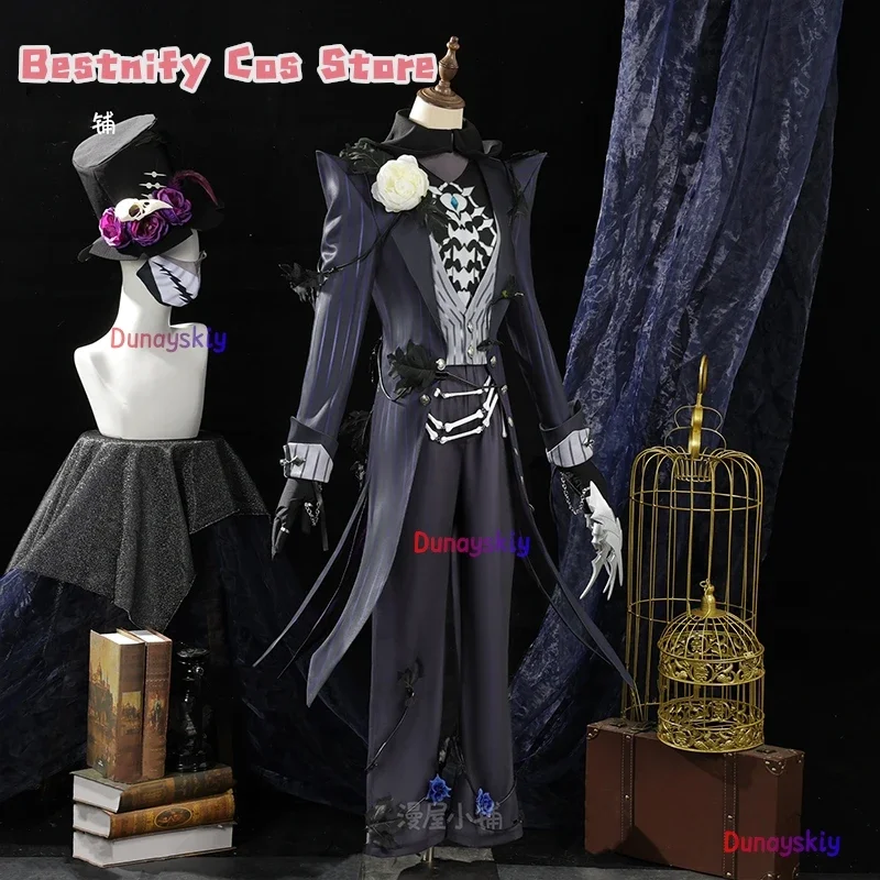 أزياء تنكري لعبة الهوية VJack كوسبفري الممزق زي الفنان القوطي في القرون الوسطى زي أنيمي RipperUgu شعر مستعار للعب الأدوار دعامة الأحذية Sui