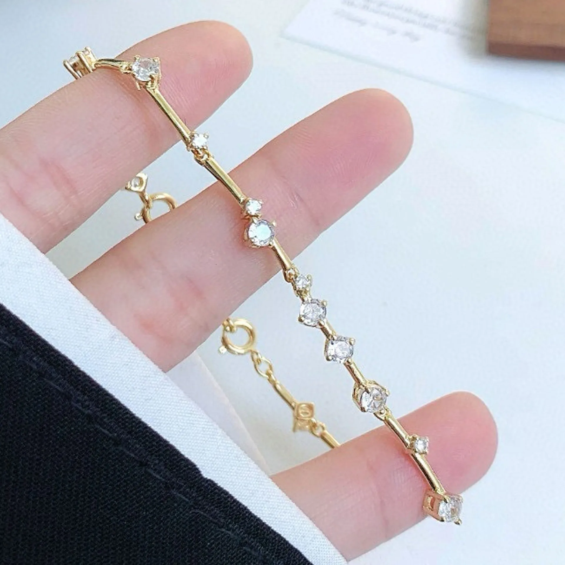 الأصلي 2025 الأزرق غرامة للنساء طقم مجوهرات المألوف الفولاذ المقاوم للصدأ قطع كريستال سوار قلادة أقراط الطوق #5