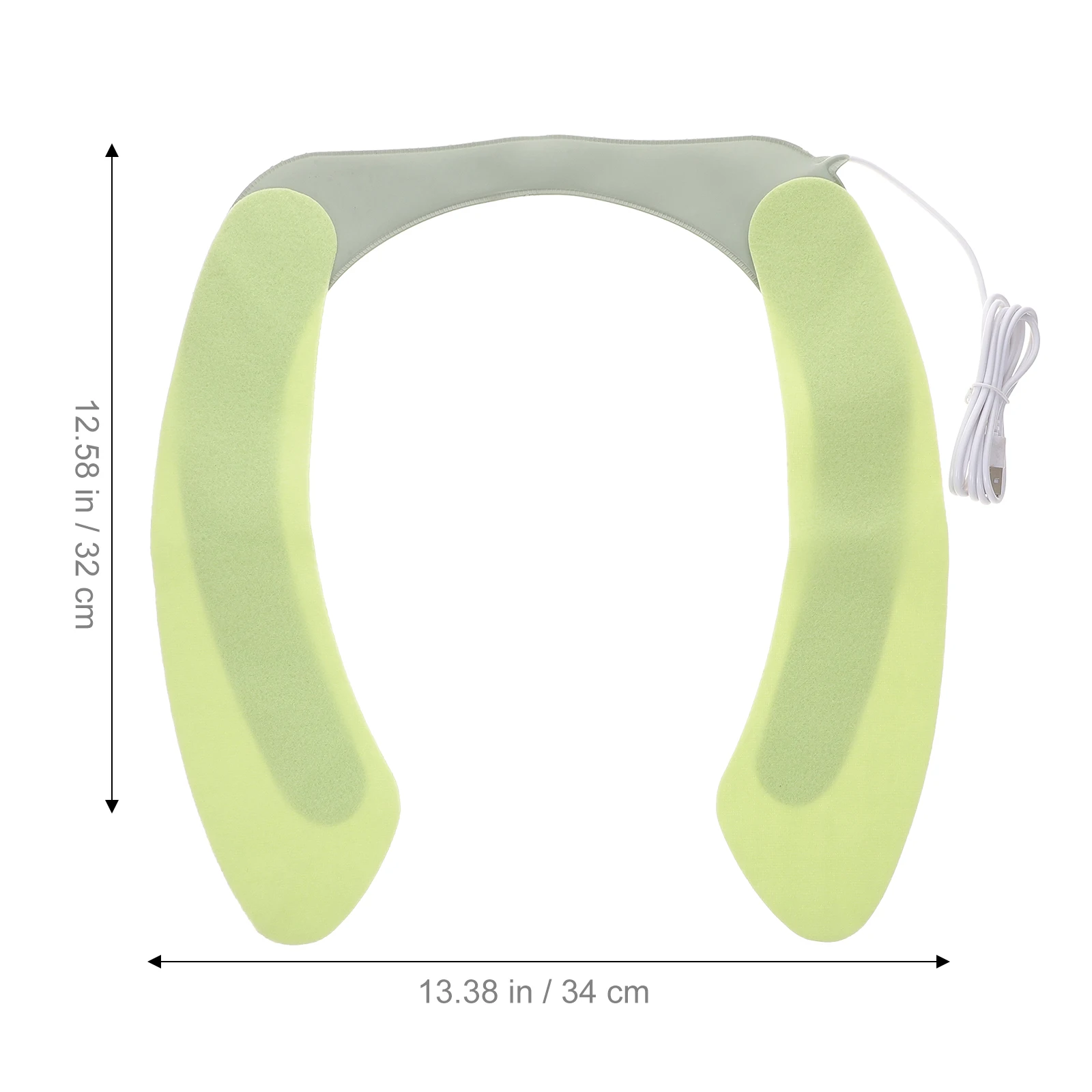 

Heated Toilet Seat Pad Warm Cushion Reusable Green Winter Bathroom Heater Constant Temperature Fits Most Seats Comfortable PU