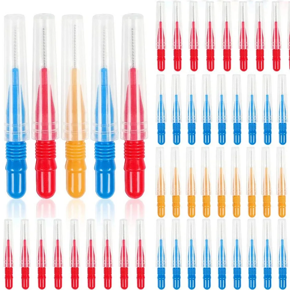 

20pcs/set Portable Plastic Interdental Brush Oral Hygiene Teeth Clean Tooth Floss Toothpick Oral Care