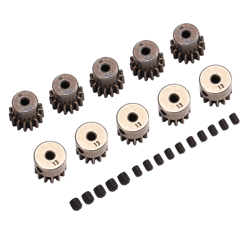 10PCS Pinion Gear 32P 5Mm 13T 15T Steel For TRX4 RC4WD/D90 D110 Axial Scx10 90046