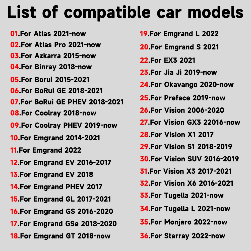 Obudowa do zamka drzwi samochodu znaczki samochodów etui na Geely Atlas Azkarra Okavango Preface GX3 ikona Emgrand Coolray akcesoria samochodowe do