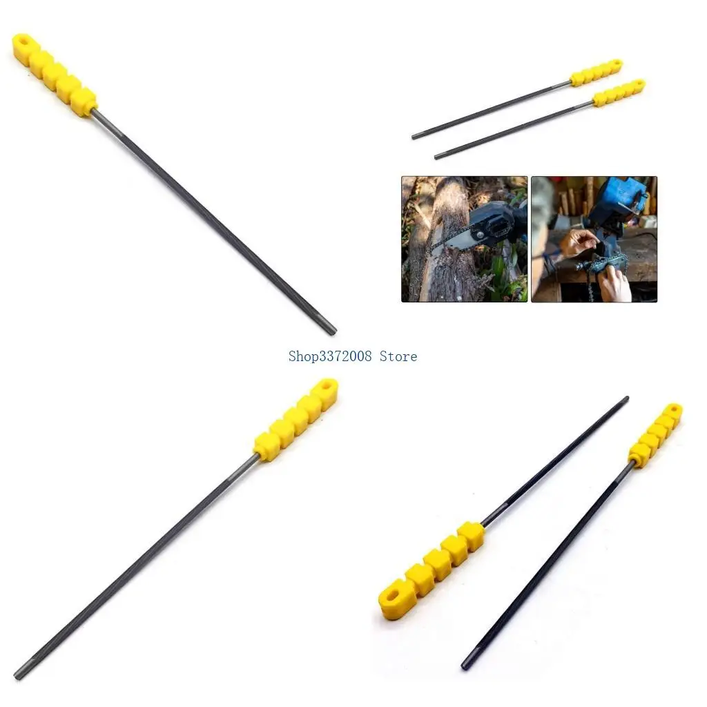 

Chainsaw File 4mm/4.8mm/5.5mm Round Sharpening Files Tool with Plastic Handle for Chain Chainsaw Sharpening Grinding