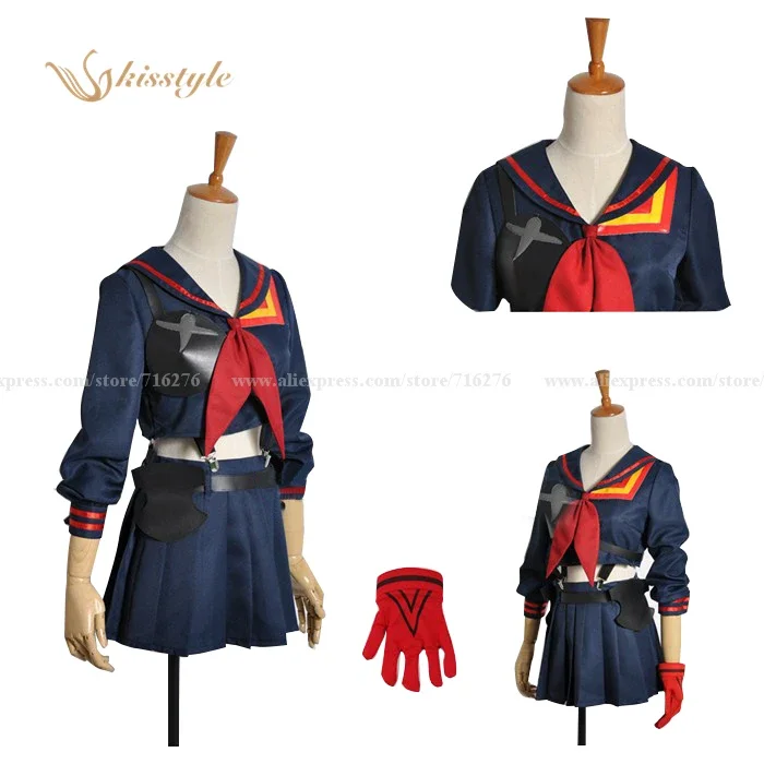 Kisstyle Fashion Kill la Kill Ryuko Matoi Unifrom Cosplay Costume COS Uniform Clothing,Customized Accepted