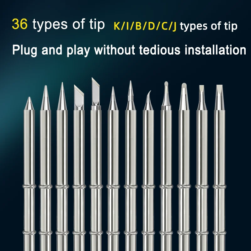 MYTO Factory T12 Series Soldering Iron Tip J I B2 BC3 BCF4 Lead Free Tip Applies To FX-951 Welding Station