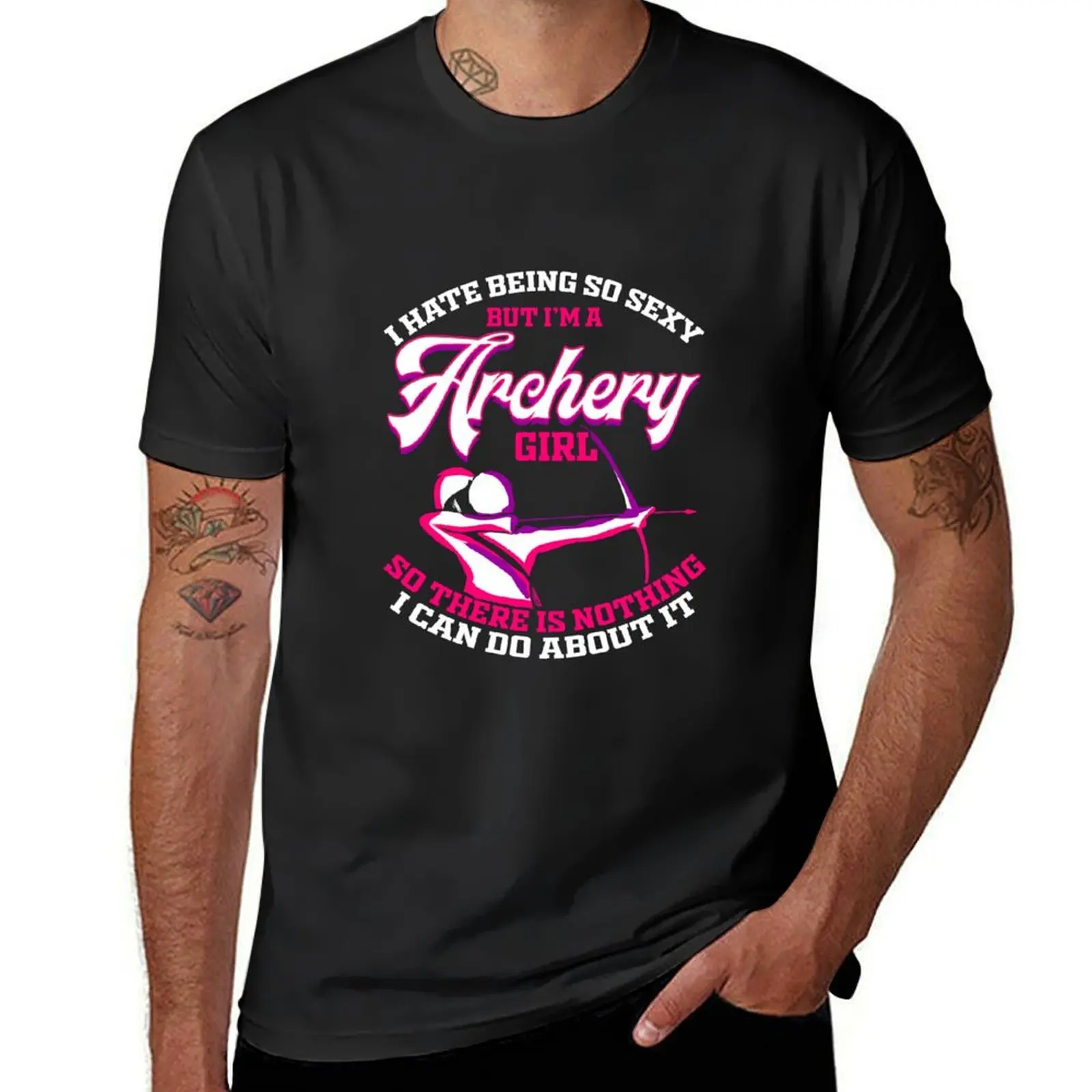 

Archery Girl Woman Archer Bow Arrow Hunter Lady T-Shirt tees Blouse animal prinfor boys men clothing