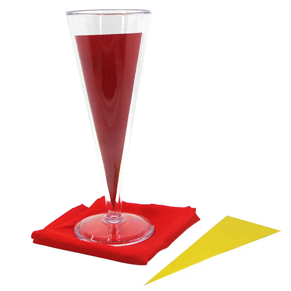 

1Set Color Changing Wine Cup Trick Props Smooth Surface Compact Size for Stage Performance Party Gimmick Supplies