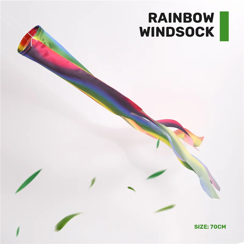 MLGB-Regenbogen Windsack Wind Streamer Flagge Garten Camping Dekoration Flagge 70CM