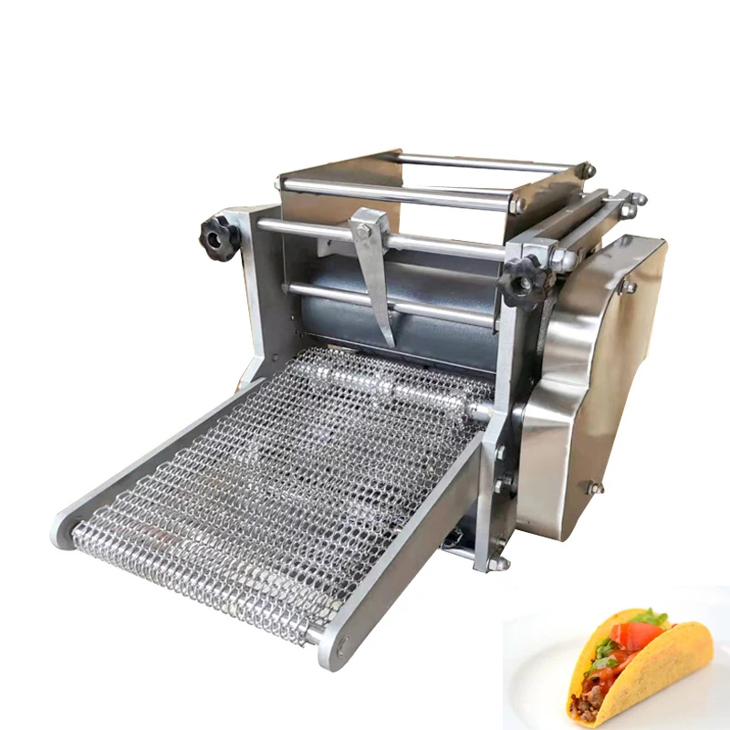 Automatic Dough Dumpling Wrapper Skin Making Machine Mexico Corn Tortilla Make Machine